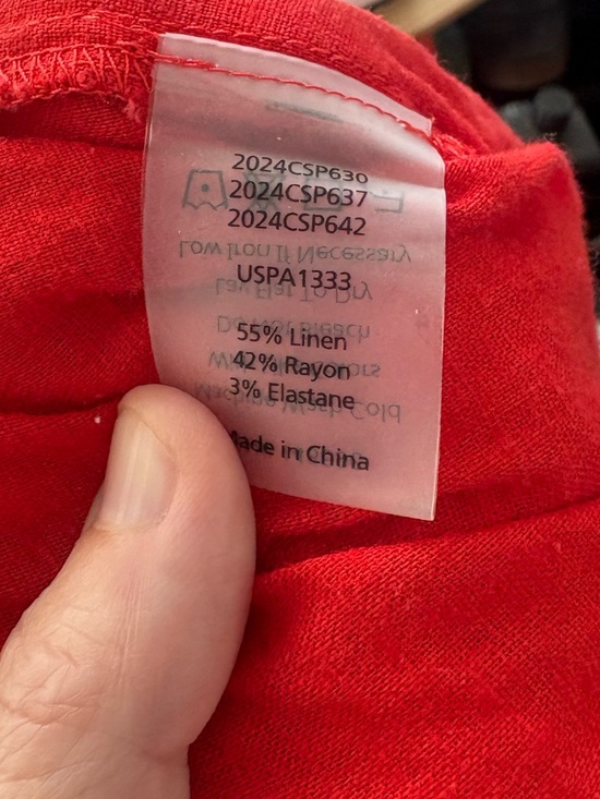 Universal Standard Coral Linen Blend Pants Medium Size 18-20 - Picture 6 of 6